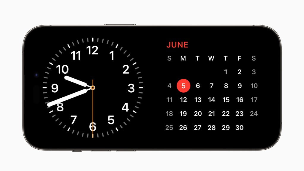 Apple WWDC23 iOS 17 StandBy Calendar 230605